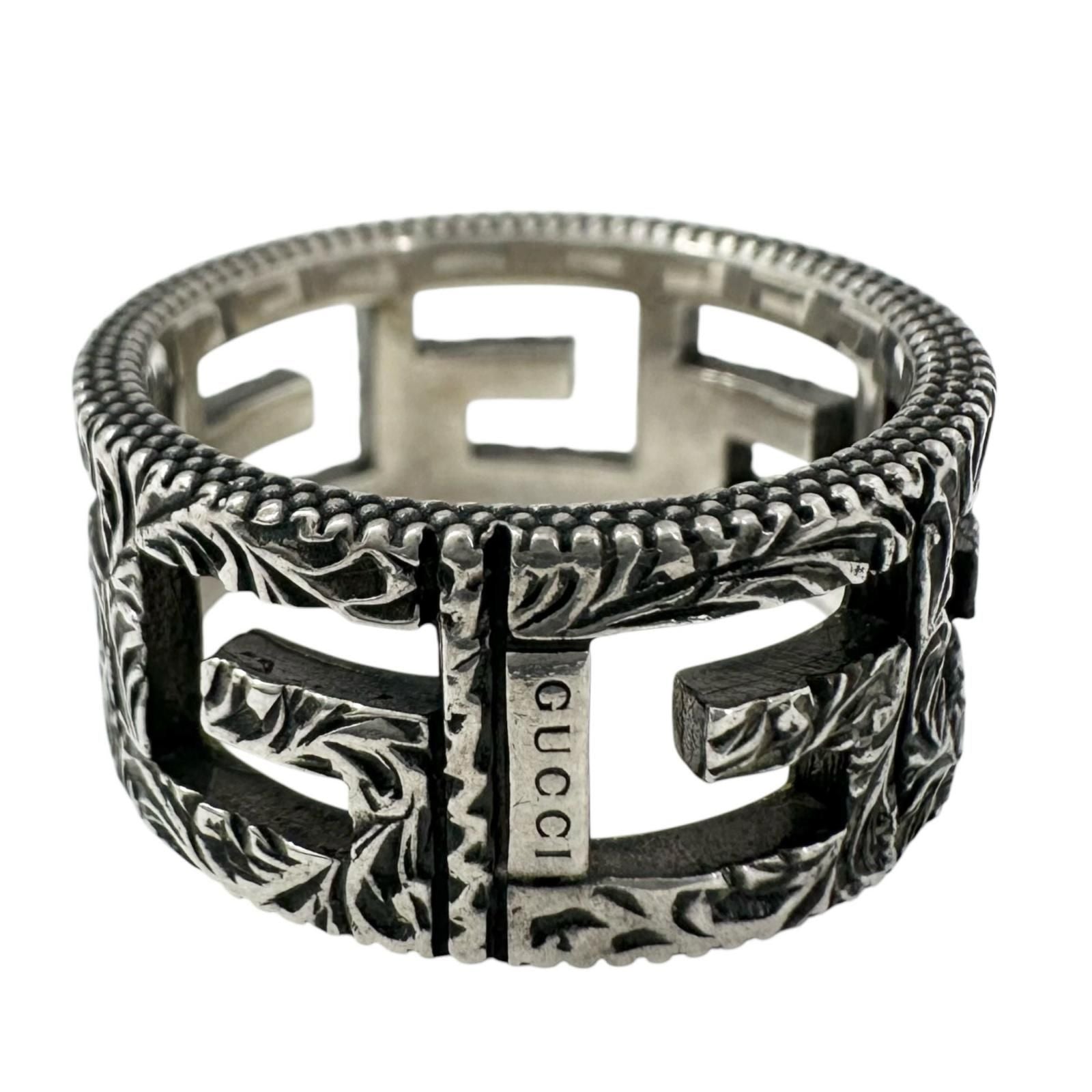 Gucci Square Silver Ring — view 3
