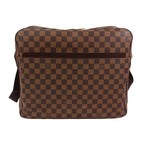 Louis Vuitton Dorsoduro Damier Ebene Leather Brown Shoulder Bag Gold — view 3