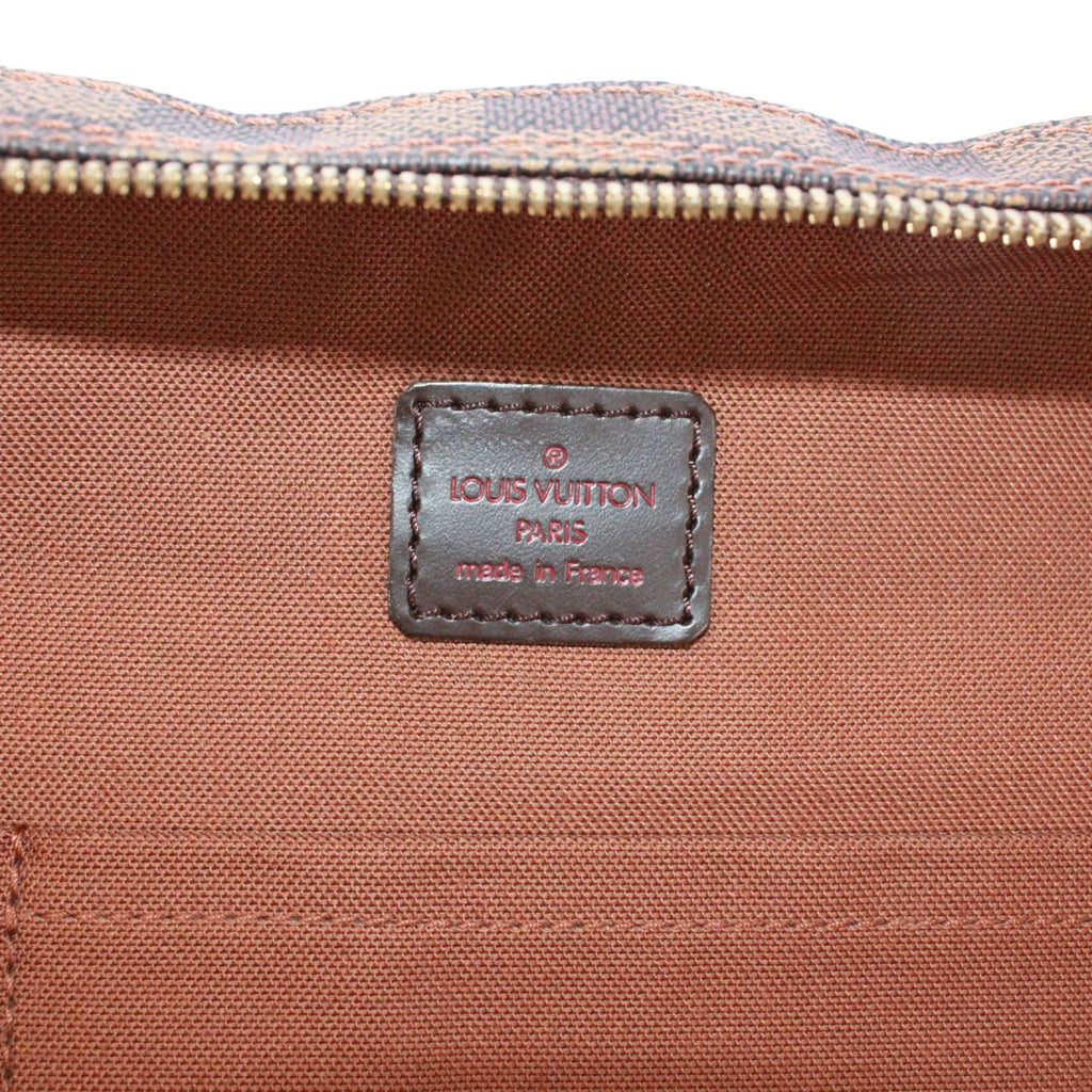 Louis Vuitton Dorsoduro Damier Ebene Leather Brown Shoulder Bag Gold — view 8