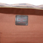 Louis Vuitton Dorsoduro Damier Ebene Leather Brown Shoulder Bag Gold — view 8