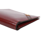Hermes Box Calf Red Bifold Wallet Gold — view 5