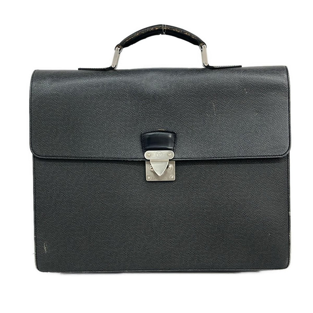 Louis Vuitton Business Bag Taiga Moscova Ardoise Key Missing