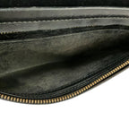 Bottega Veneta Wallet Intrecciato Black Zip Around Leather with Handle — view 5