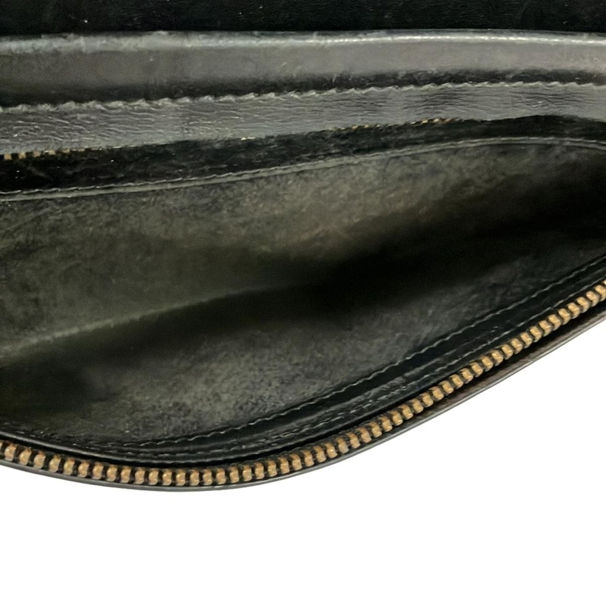 Bottega Veneta Wallet Intrecciato Black Zip Around Leather with Handle — view 5