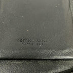 Bottega Veneta Wallet Intrecciato Black Zip Around Leather with Handle — view 6