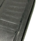 Bottega Veneta Wallet Intrecciato Black Zip Around Leather with Handle — view 7
