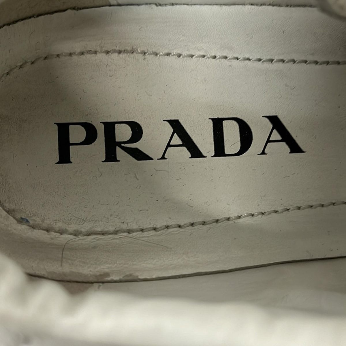 Prada Sneakers 37.5 White Leather — view 5
