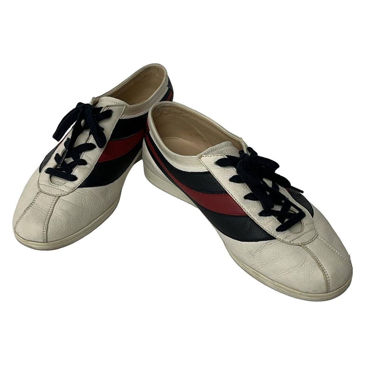 Gucci Sneakers 8.5 White Black Red Leather — view 2