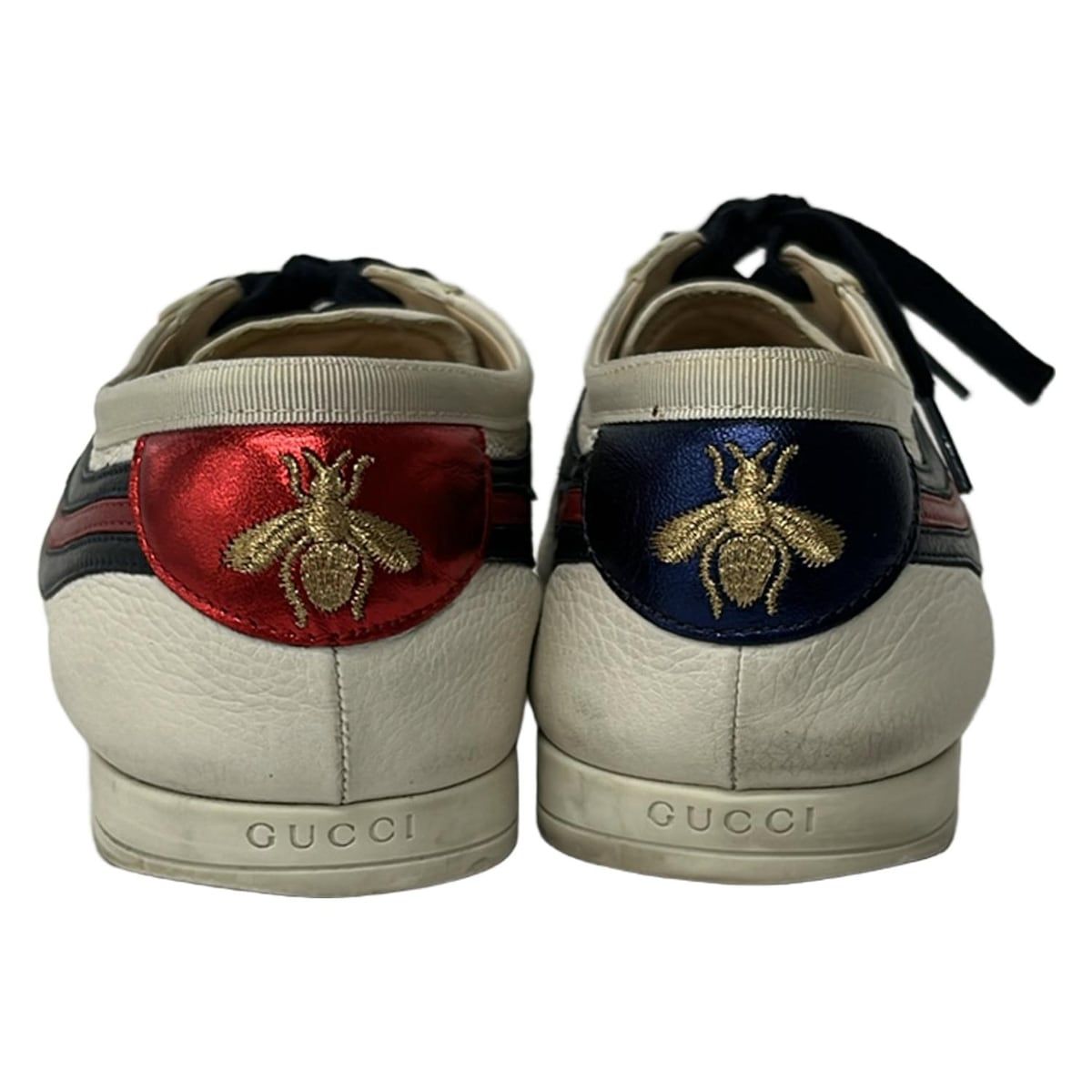 Gucci Sneakers 8.5 White Black Red Leather — view 3