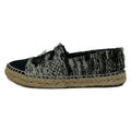 Chanel Slip Ons Black White CC Logo Espadrilles Linen Slipper