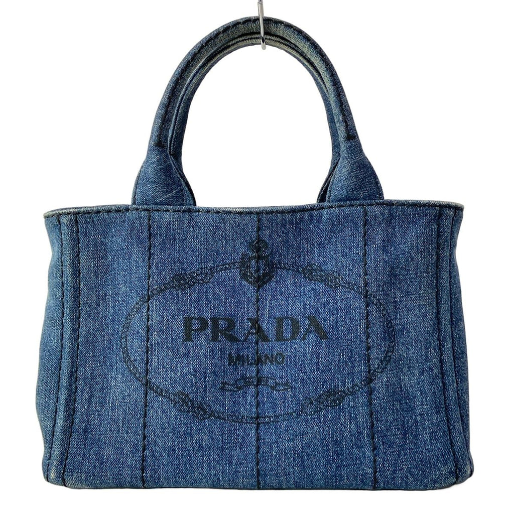Prada Tote Canapa Navy 2-Way