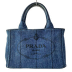 Prada Tote Canapa Navy 2-Way