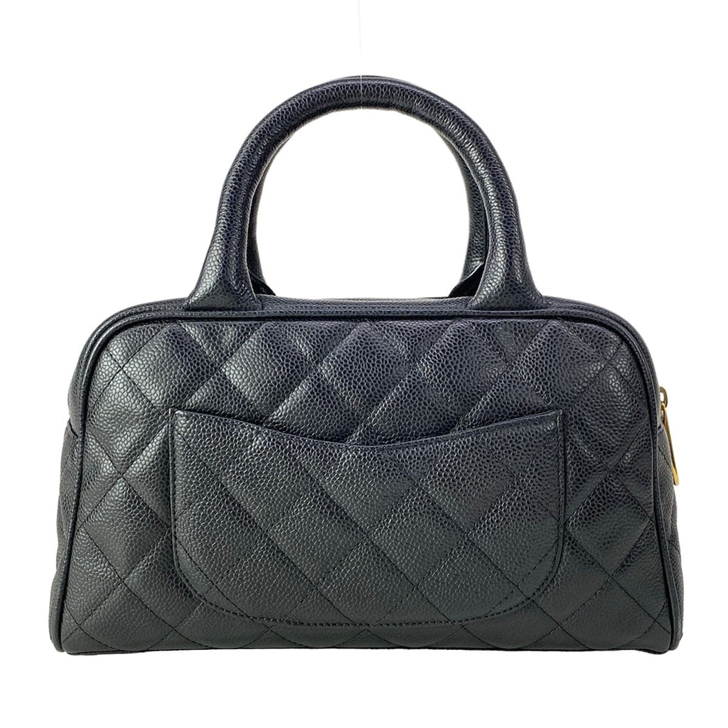 Chanel Handbag Quilted Black Mini Boston Gold — view 3