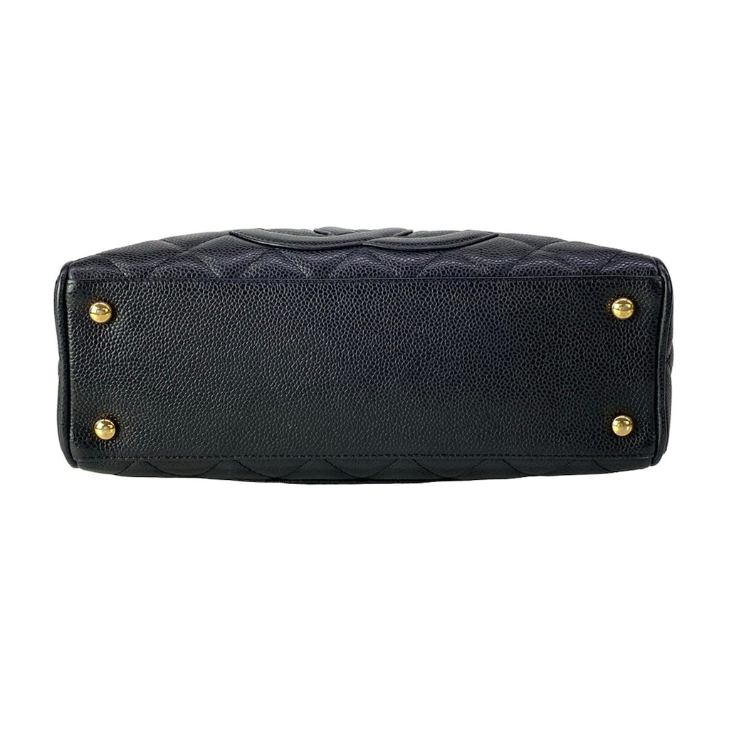 Chanel Handbag Quilted Black Mini Boston Gold — view 5