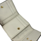 Gucci Trifold Wallet Sylvie Ivory Dark Navy Red Leather — view 3