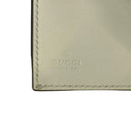 Gucci Trifold Wallet Sylvie Ivory Dark Navy Red Leather — view 5