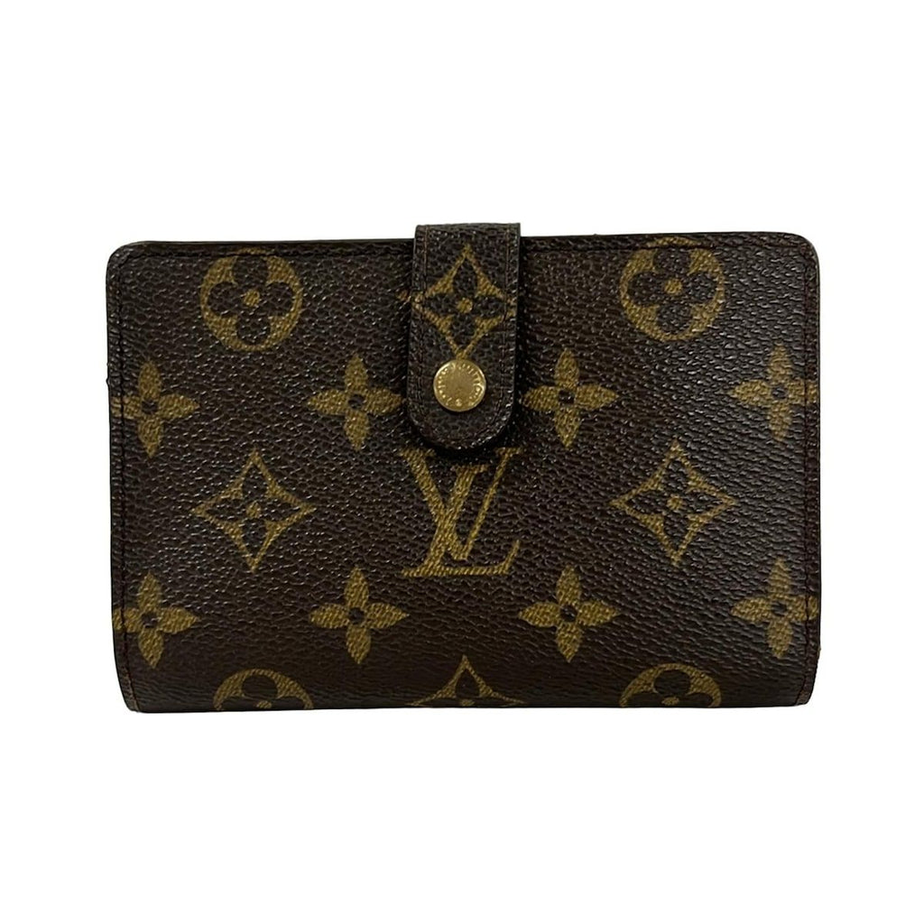 Louis Vuitton Bifold Wallet Monogram Porte Monet Viet Viennois Leather