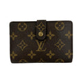 Louis Vuitton Bifold Wallet Monogram Porte Monet Viet Viennois Leather