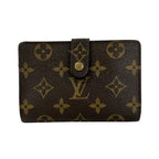Louis Vuitton Bifold Wallet Monogram Porte Monet Viet Viennois Leather