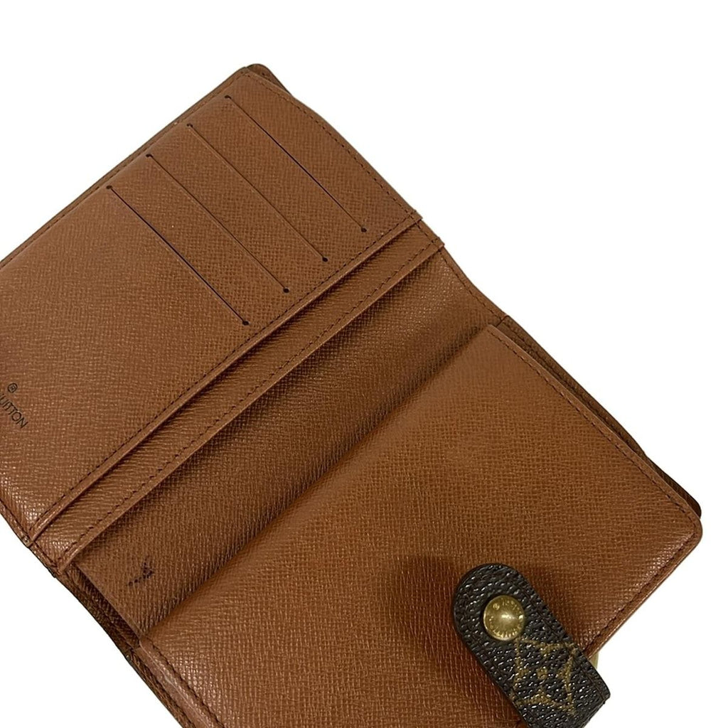 Louis Vuitton Bifold Wallet Monogram Porte Monet Viet Viennois Leather — view 3