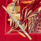 Hermes Promenade Au Pays de Cezanne's Country Carre 90 Silk Scarf — view 7