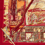 Hermes Promenade Au Pays de Cezanne's Country Carre 90 Silk Scarf — view 4