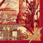 Hermes Promenade Au Pays de Cezanne's Country Carre 90 Silk Scarf — view 5