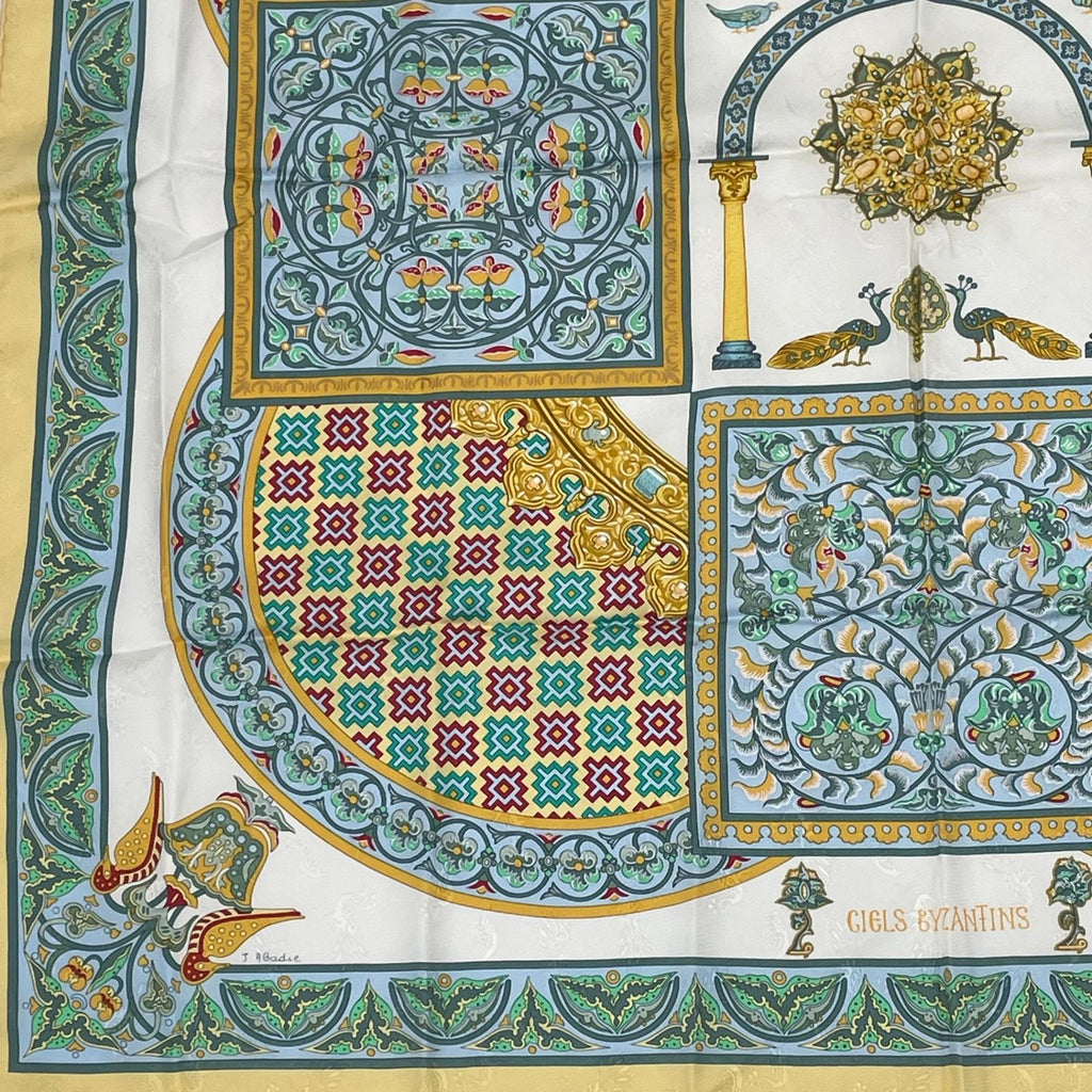Hermes Scarf Carre 90 Ciels Byzantins Byzantine Sky Silk Multicolor — view 4