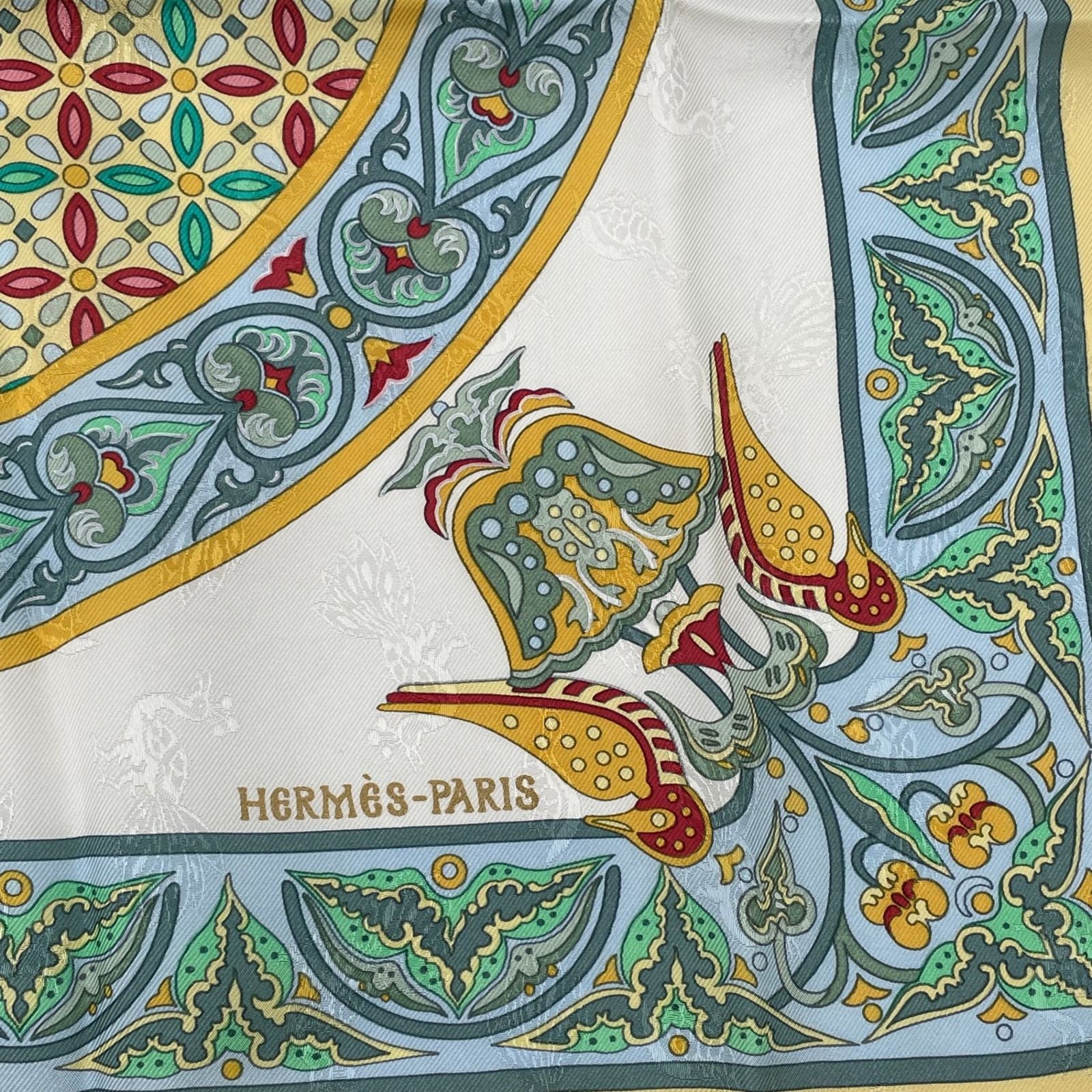 Hermes Scarf Carre 90 Ciels Byzantins Byzantine Sky Silk Multicolor — view 8