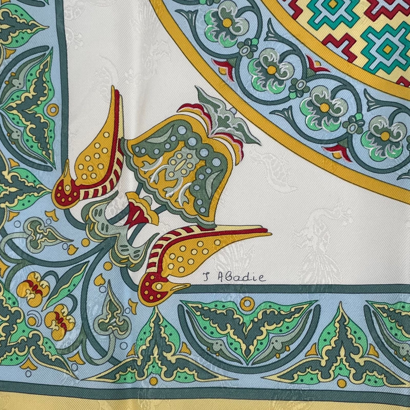 Hermes Scarf Carre 90 Ciels Byzantins Byzantine Sky Silk Multicolor — view 7
