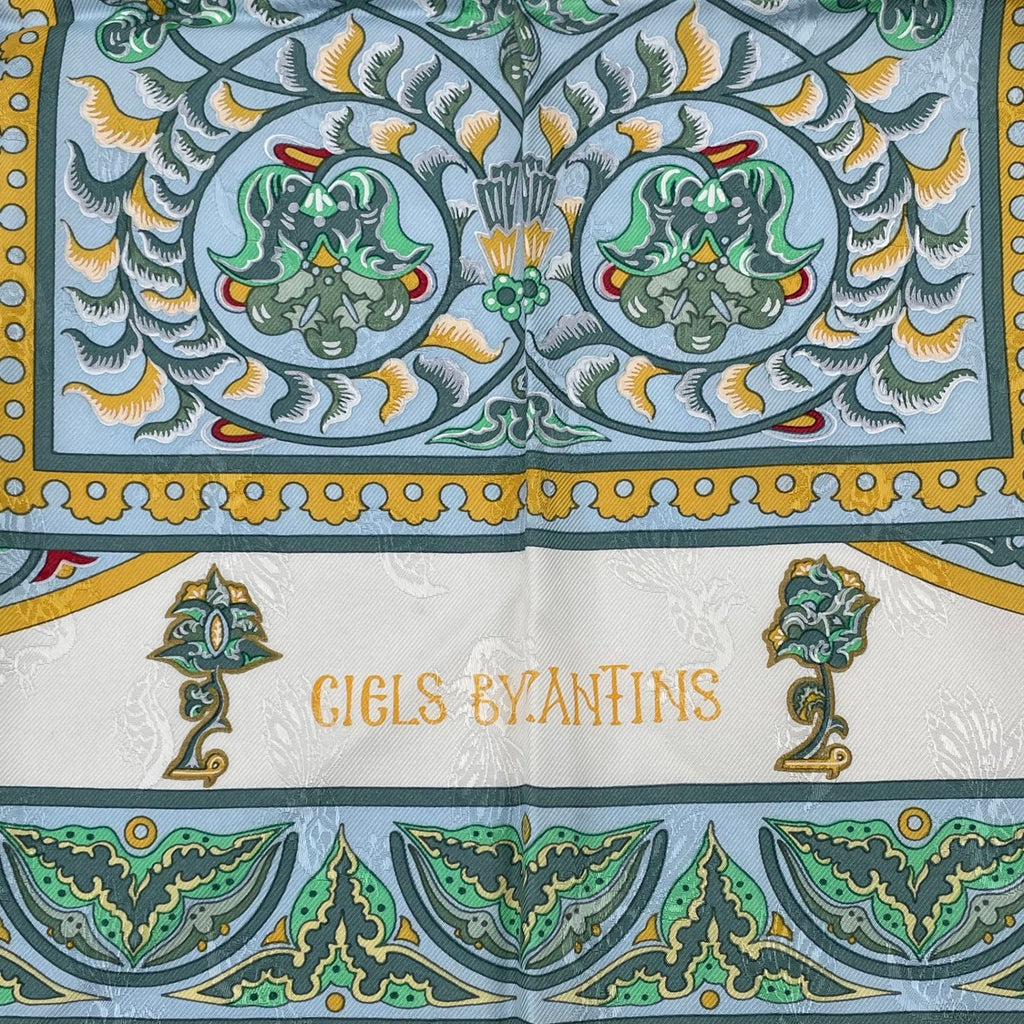 Hermes Scarf Carre 90 Ciels Byzantins Byzantine Sky Silk Multicolor — view 6