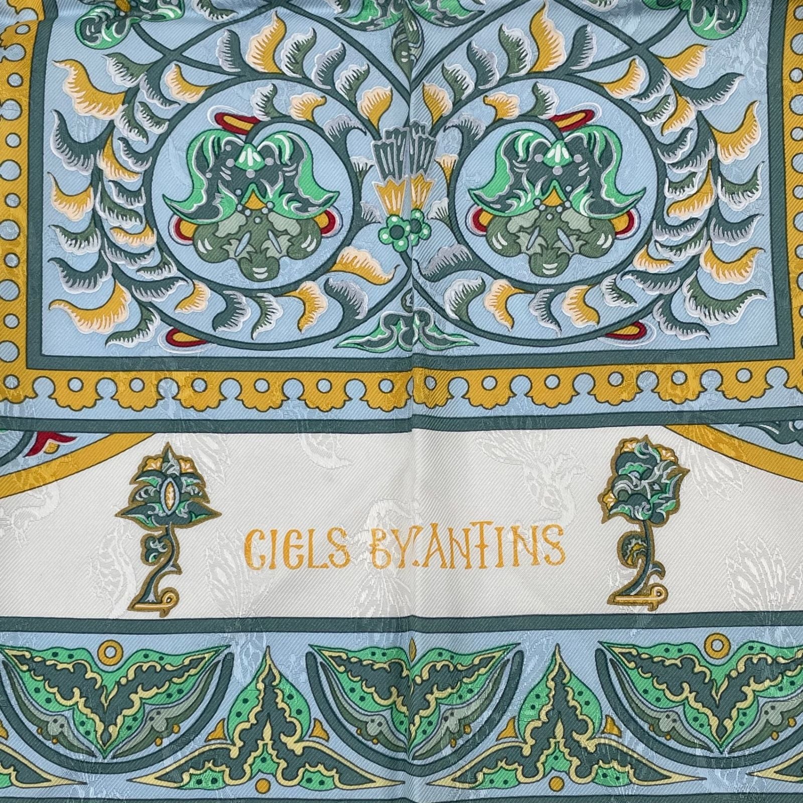 Hermes Scarf Carre 90 Ciels Byzantins Byzantine Sky Silk Multicolor — view 6