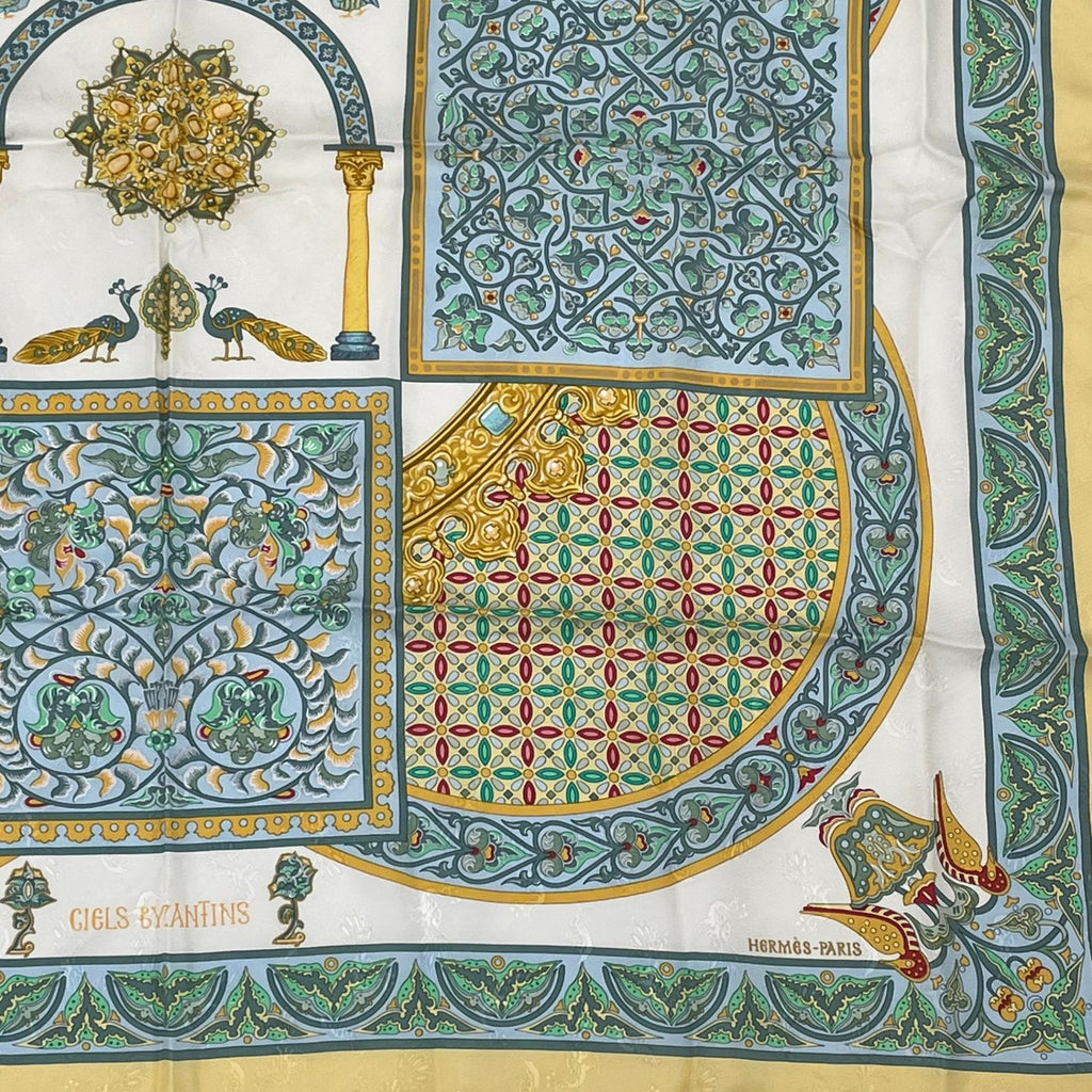 Hermes Scarf Carre 90 Ciels Byzantins Byzantine Sky Silk Multicolor — view 5