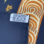 Hermes Carre 90 les Legendes de L'arbre Wood Legends Scarf Black — view 8