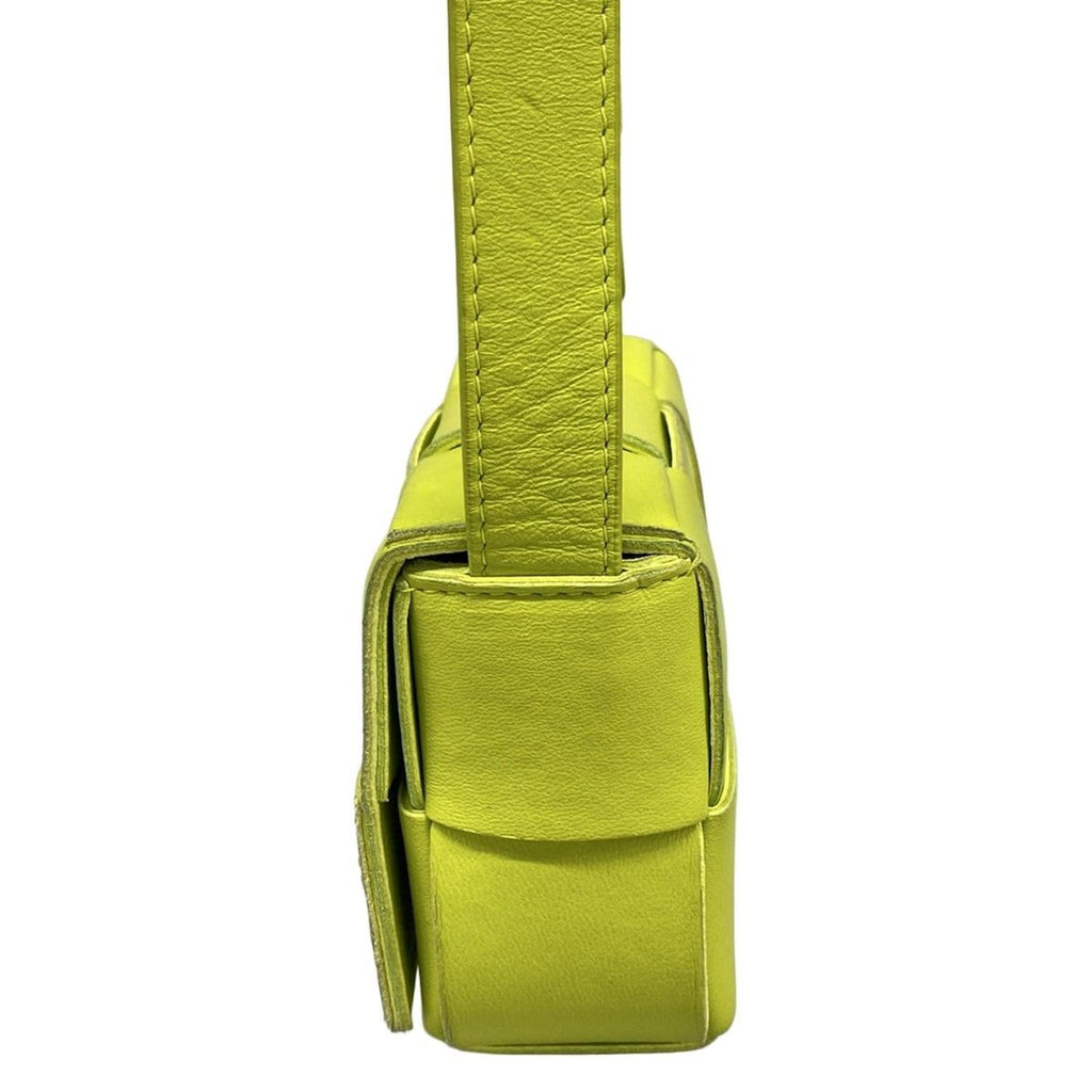 Bottega Veneta Shoulder Bag Cassette Light Green Sta Leather — view 4