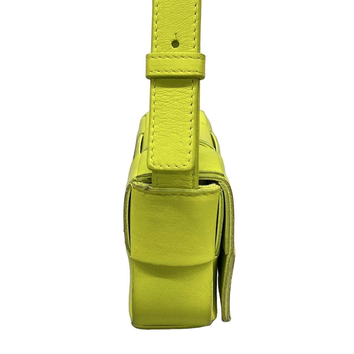 Bottega Veneta Shoulder Bag Cassette Light Green Sta Leather — view 2