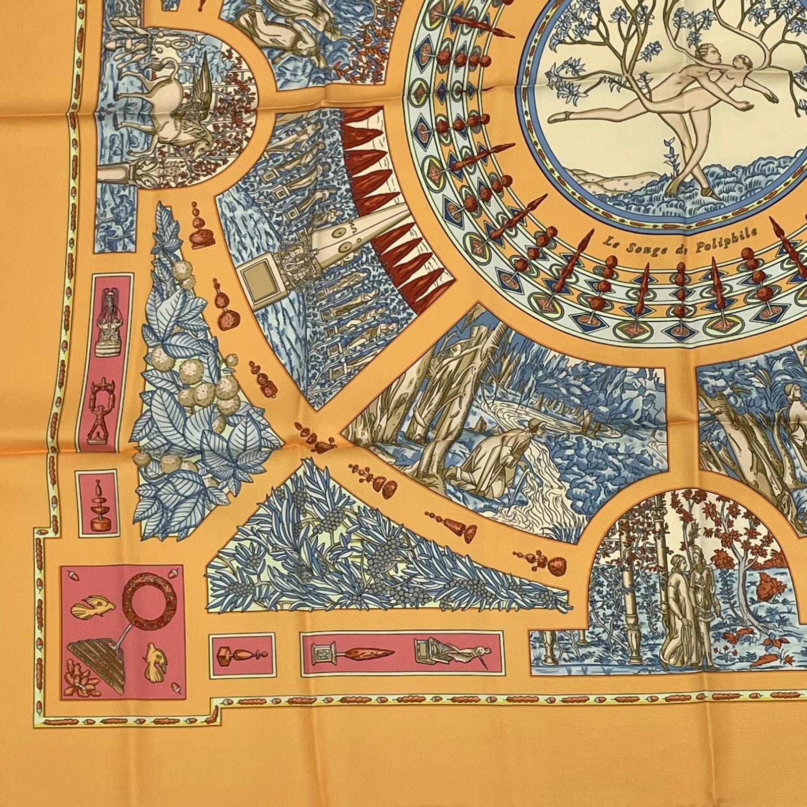 Hermes Scarf Carre 90 Polyfill Dream Yellow — view 4