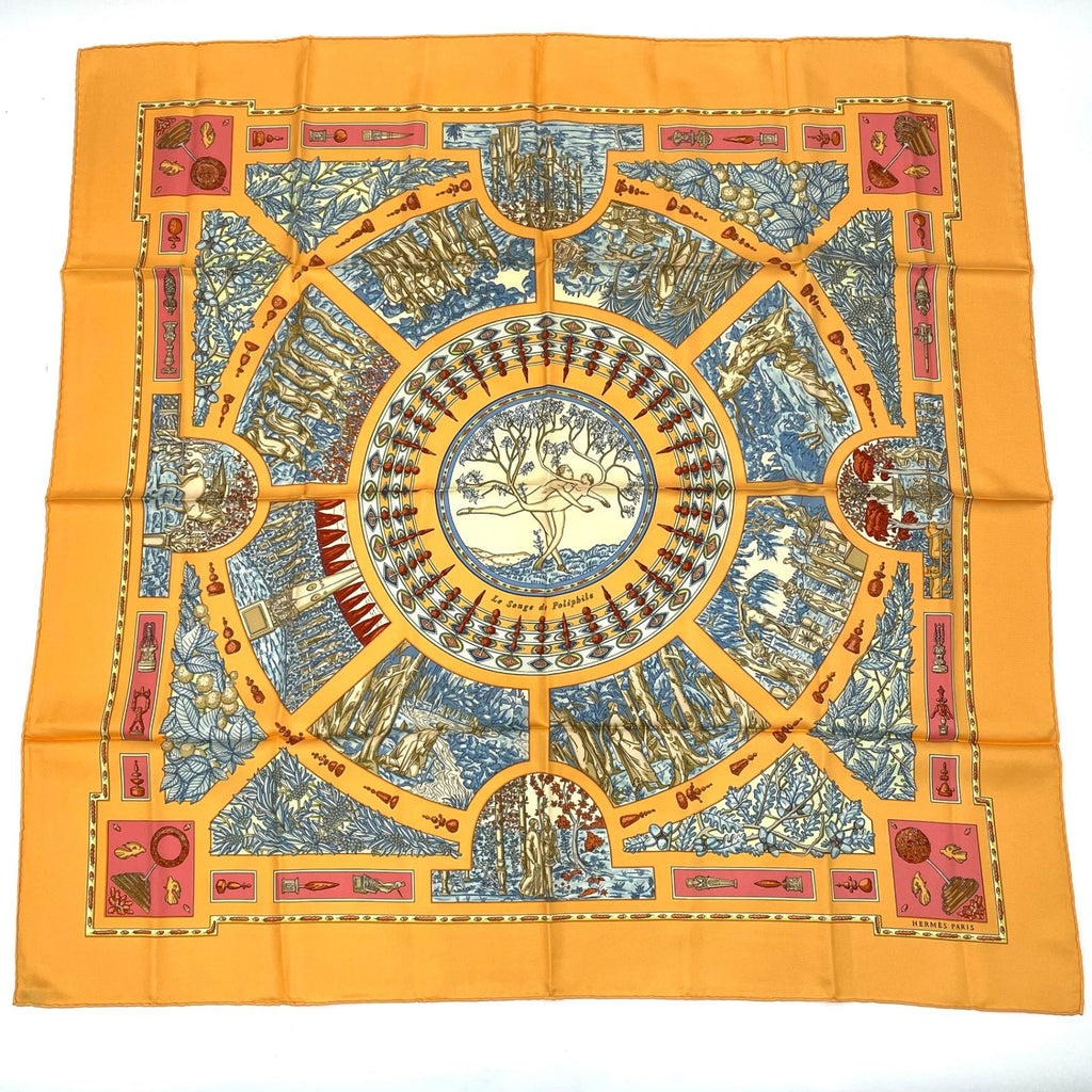 Hermes Scarf Carre 90 Polyfill Dream Yellow