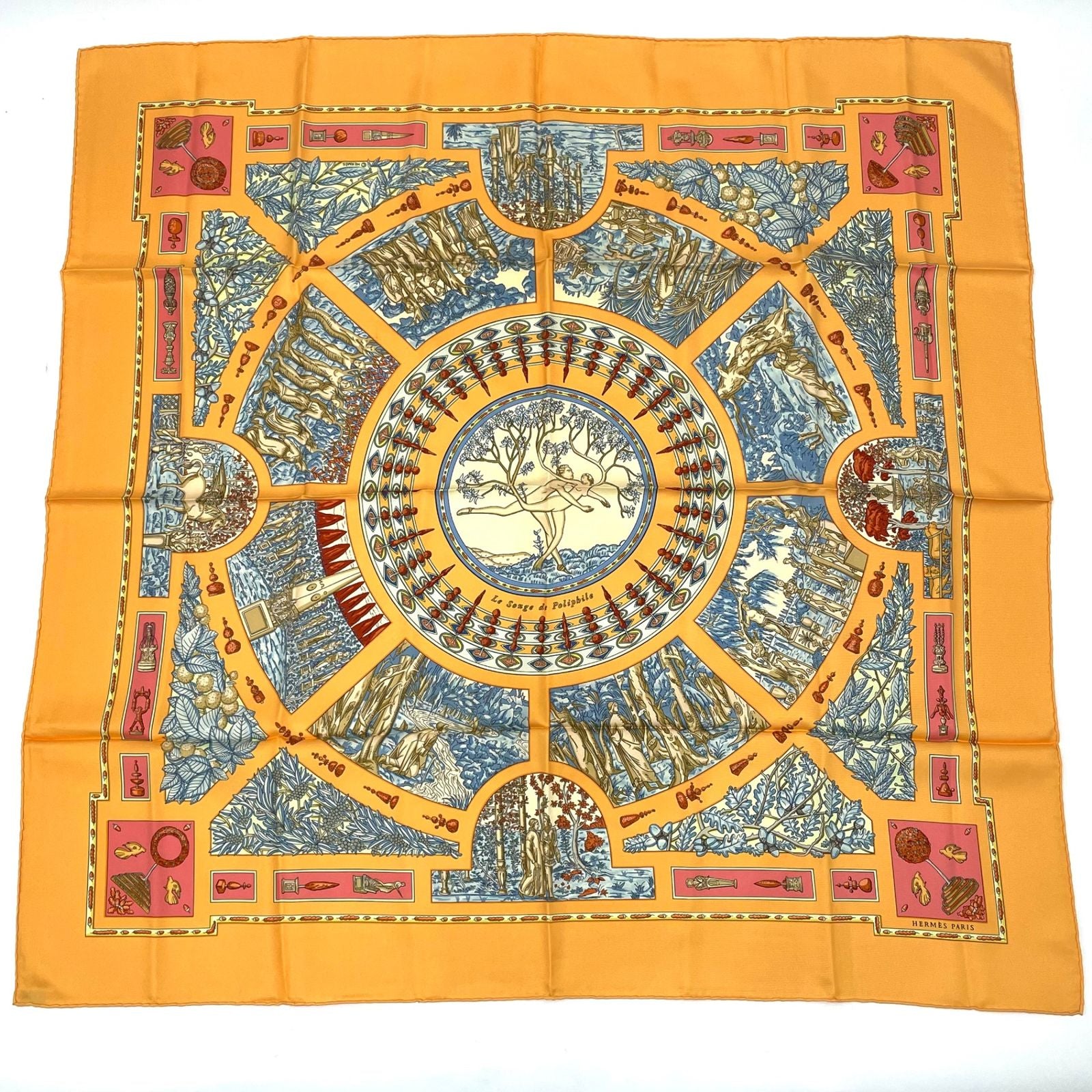 Hermes Scarf Carre 90 Polyfill Dream Yellow