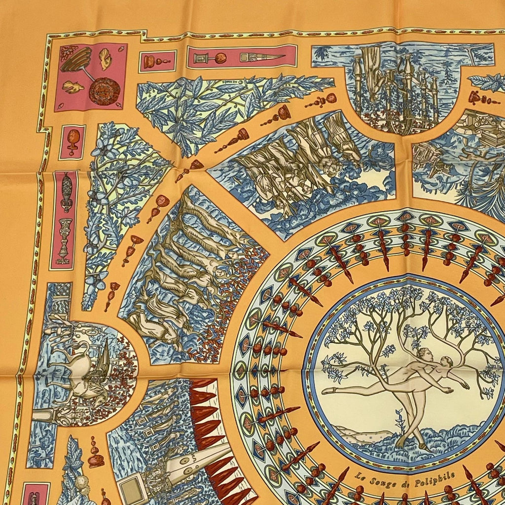 Hermes Scarf Carre 90 Polyfill Dream Yellow — view 2