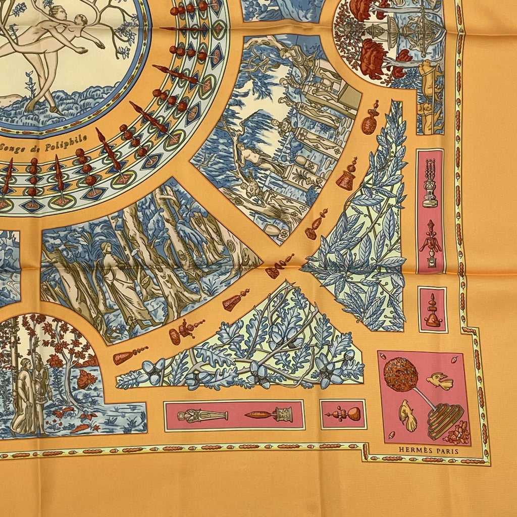 Hermes Scarf Carre 90 Polyfill Dream Yellow — view 5