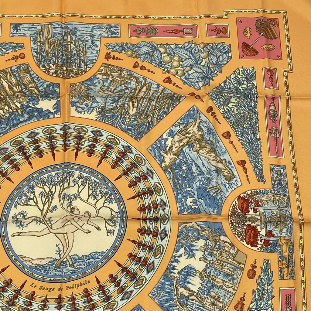 Hermes Scarf Carre 90 Polyfill Dream Yellow — view 3
