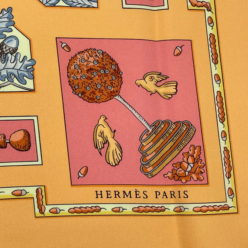 Hermes Scarf Carre 90 Polyfill Dream Yellow — view 6
