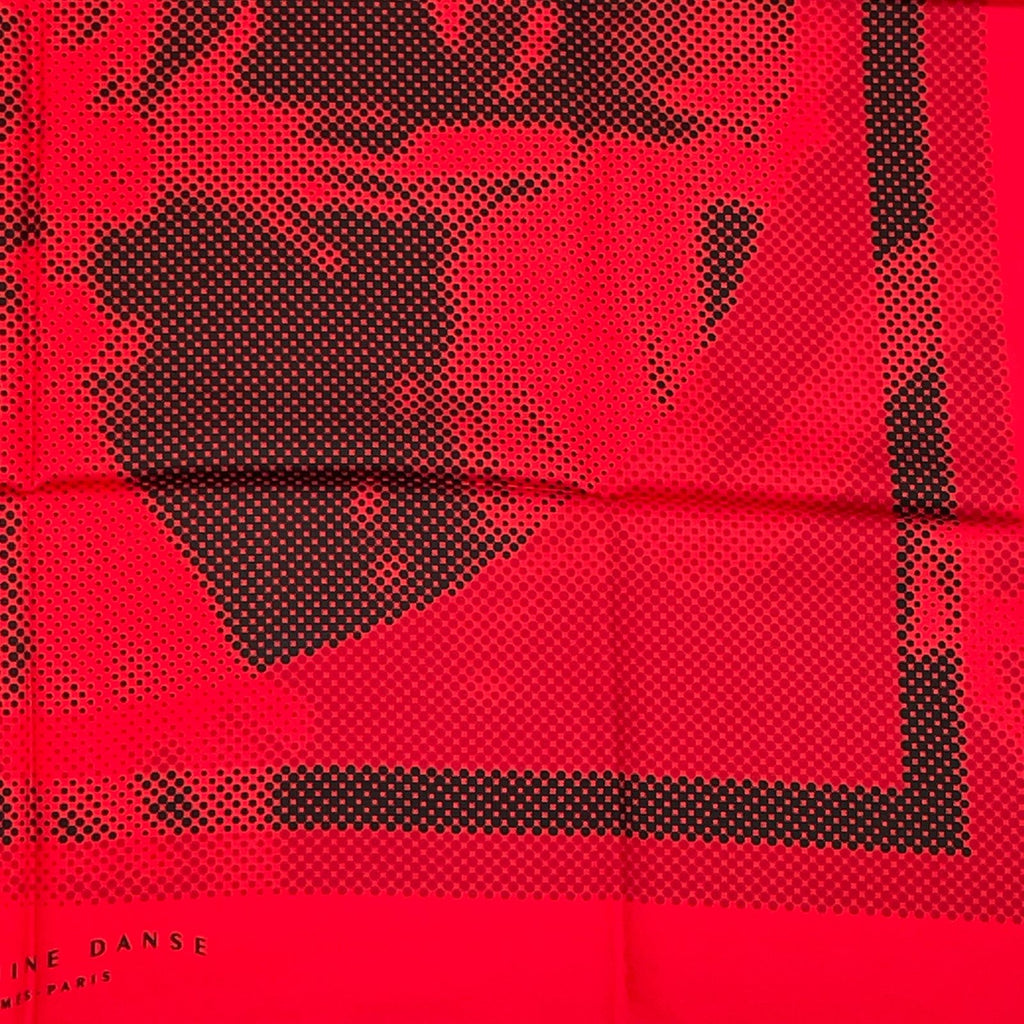 Hermes Carre 90 Josephine Dance Scarf Red Silk — view 5