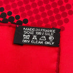 Hermes Carre 90 Josephine Dance Scarf Red Silk — view 7