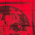 Hermes Carre 90 Josephine Dance Scarf Red Silk — view 3