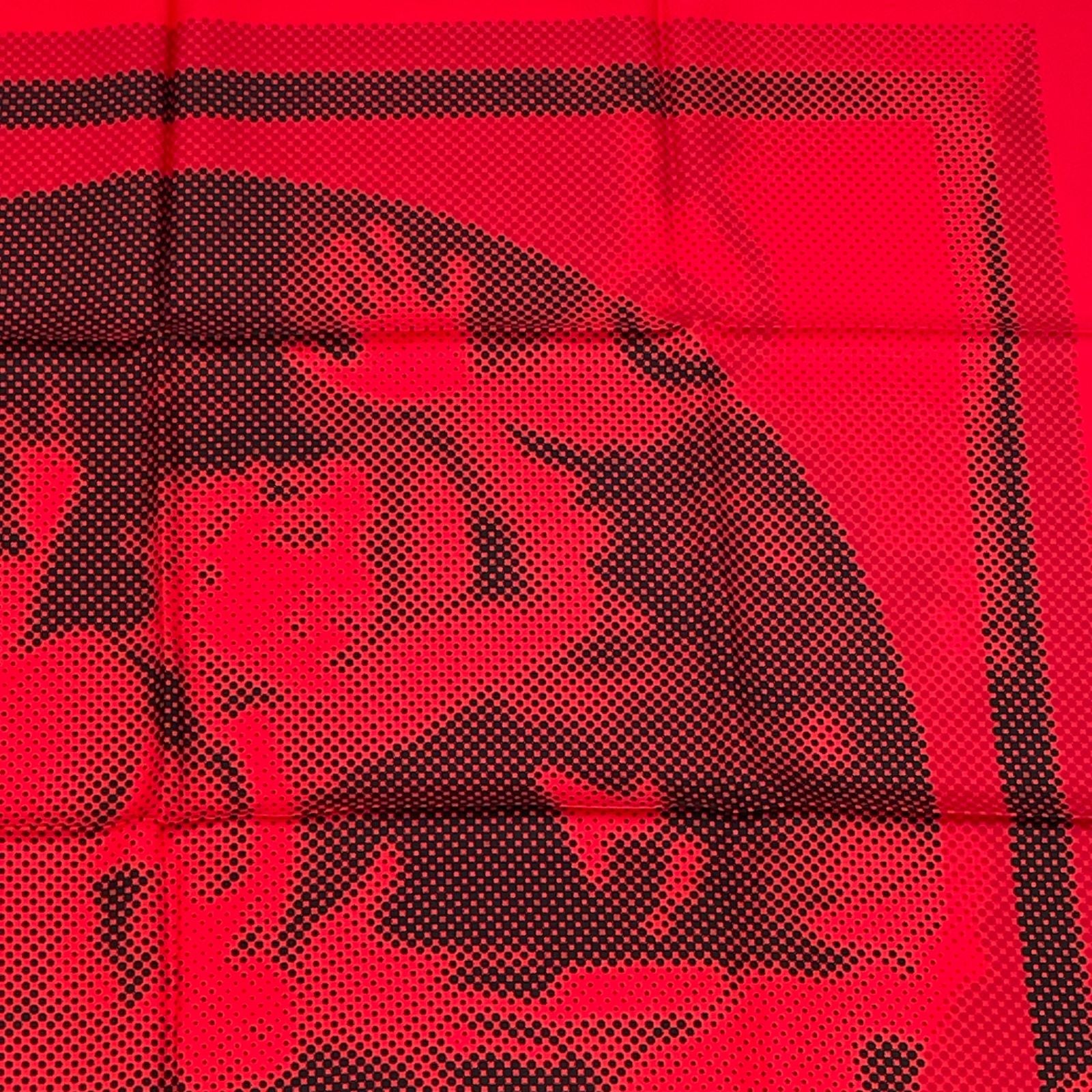 Hermes Carre 90 Josephine Dance Scarf Red Silk — view 3