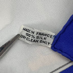 Hermes Scarf Carre 90 Jeu Des Omnibus Et Dames Blanches and Game Silk Blue — view 7