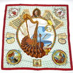 Hermes Carre 90 Wolfgang Amadeus Mozart Hymn to Silk Scarf Multicolor