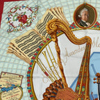 Hermes Carre 90 Wolfgang Amadeus Mozart Hymn to Silk Scarf Multicolor — view 2
